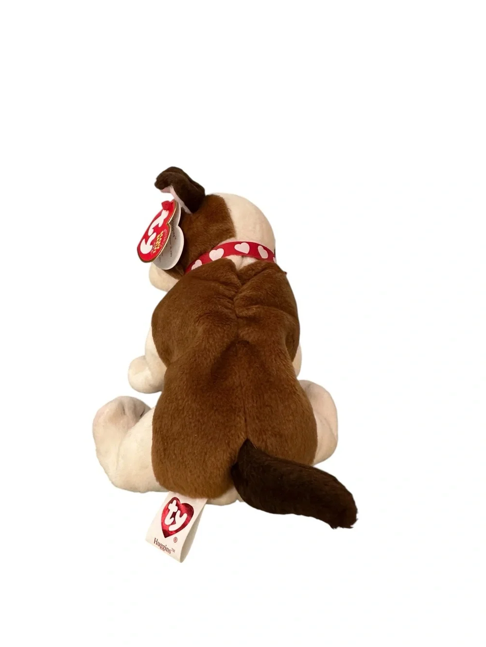 Ty Beanie Babies Huggins the Pitbull Dog Collectible Stuffed Animal Plush 2003